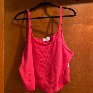 Pink Crop Tank Top